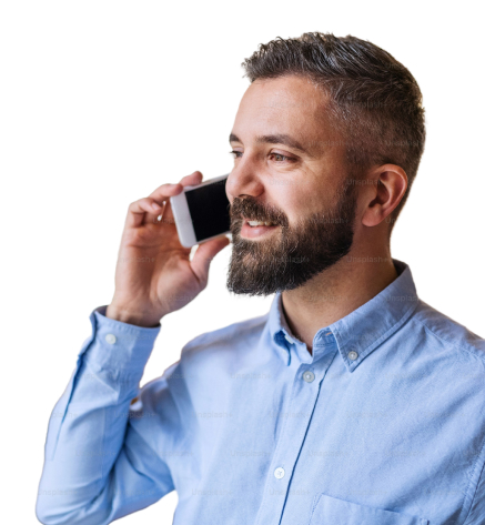 man-calling